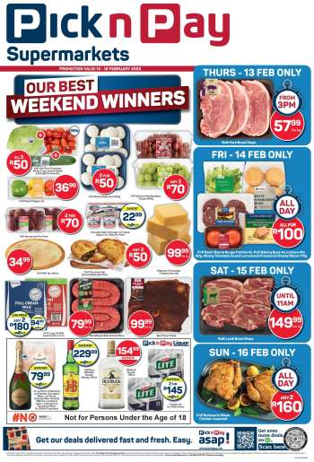 Pick n Pay Supermarket catalogue  - 13/02/2025 - 16/02/2025.