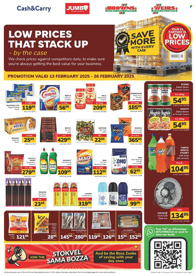 Jumbo Cash & Carry specials - 13/02/2025 - 26/02/2025. Page 1
