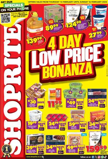 Shoprite catalogue  - 13/02/2025 - 16/02/2025.
