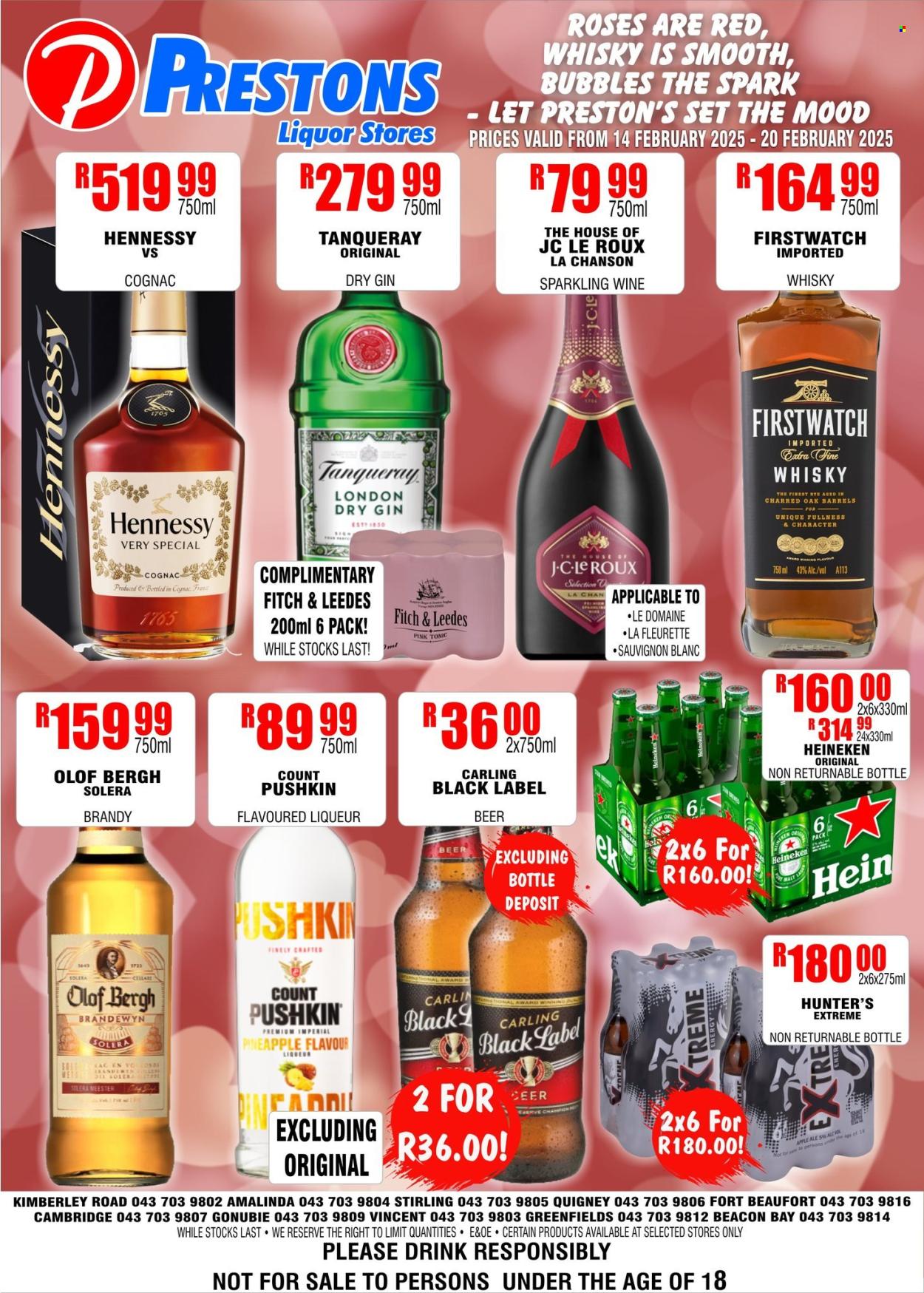 Prestons Liquor Stores specials - 14/02/2025 - 20/02/2025. Page 1