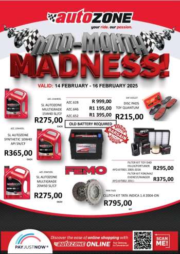 AutoZone catalogue  - 14/02/2025 - 16/02/2025.