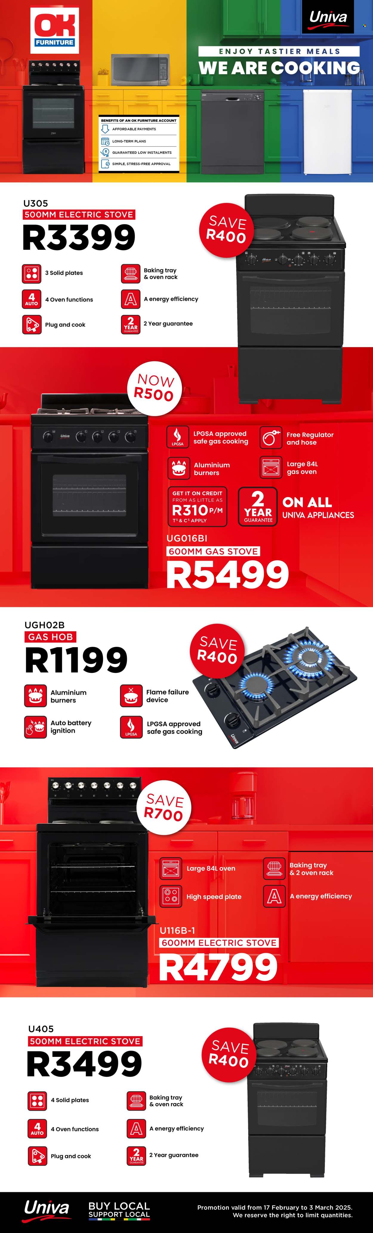 OK Furniture specials - 17/02/2025 - 03/03/2025. Page 1