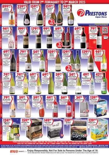 Prestons Liquor Stores catalogue  - 02/02/2025 - 02/03/2025.