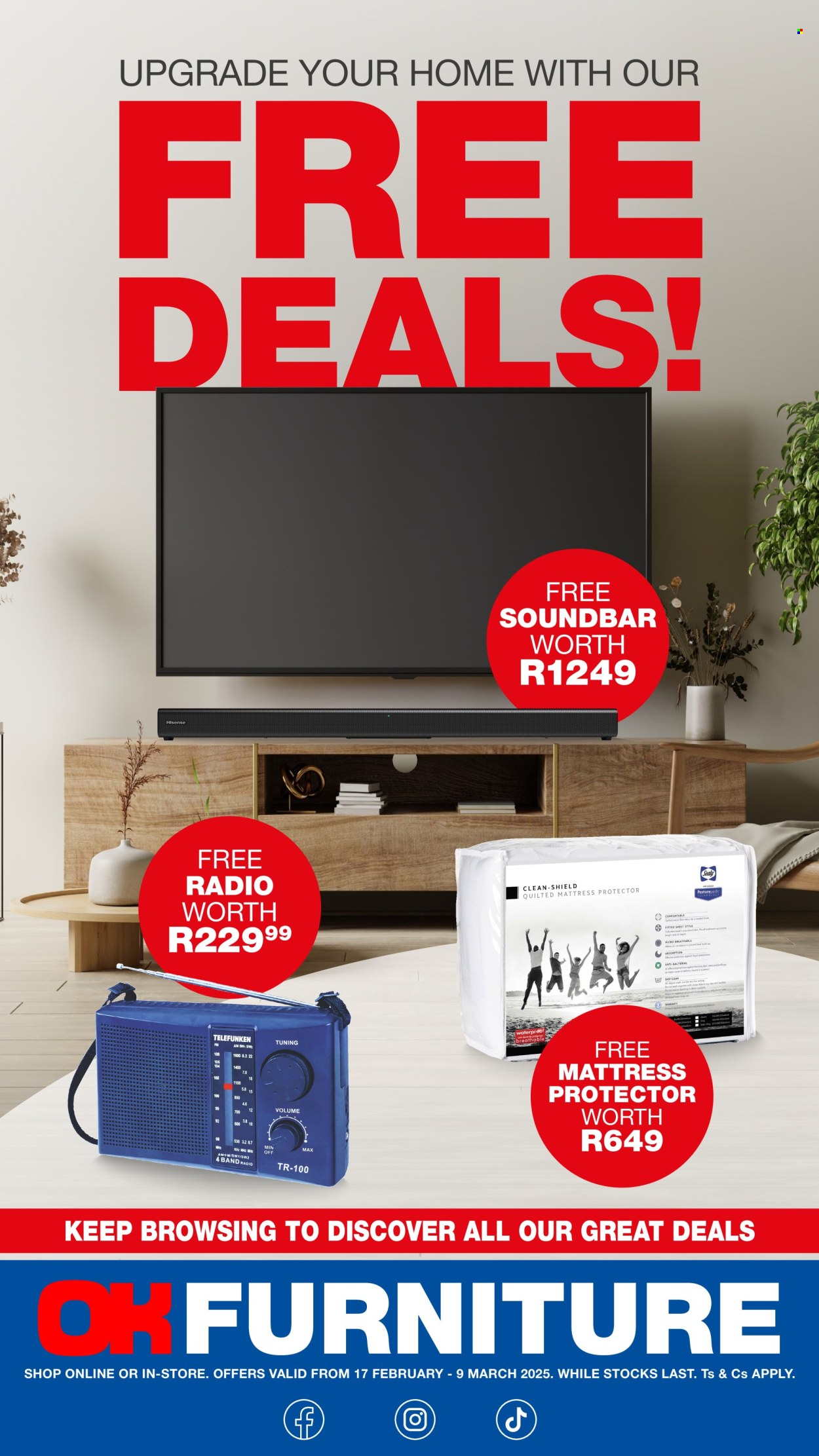OK Furniture specials - 17/02/2025 - 09/03/2025. Page 1