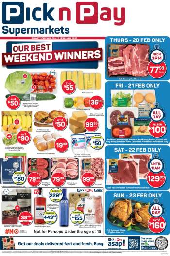 Pick n Pay Supermarket catalogue  - 20/02/2025 - 23/02/2025.