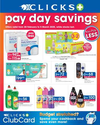 Clicks catalogue  - 20/02/2025 - 05/03/2025.