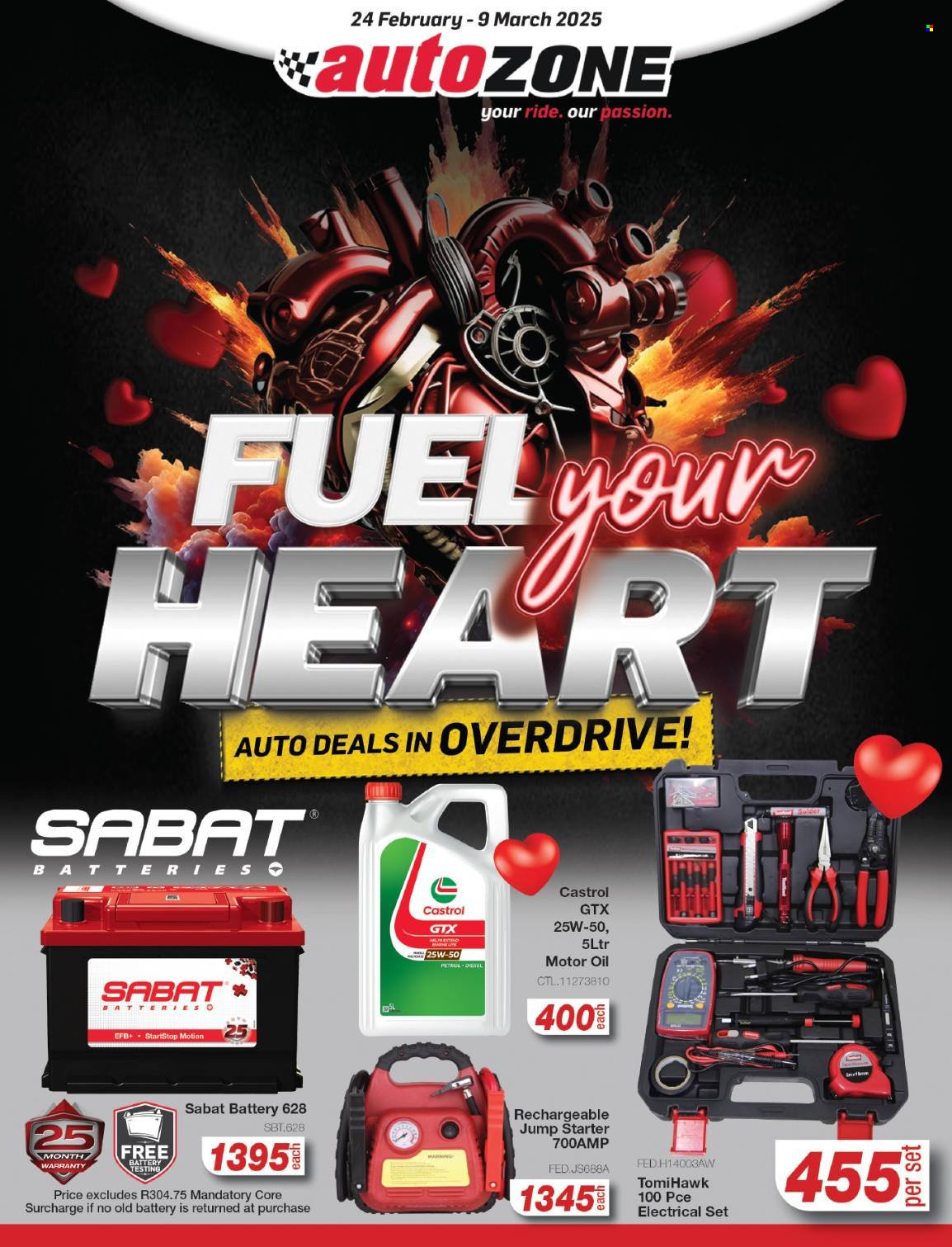 AutoZone specials - 24/02/2025 - 09/03/2025. Page 1