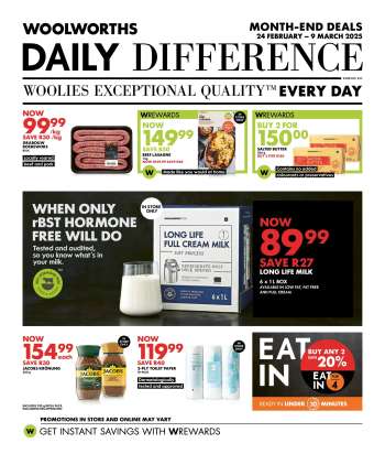 Woolworths catalogue  - 24/02/2025 - 09/03/2025.