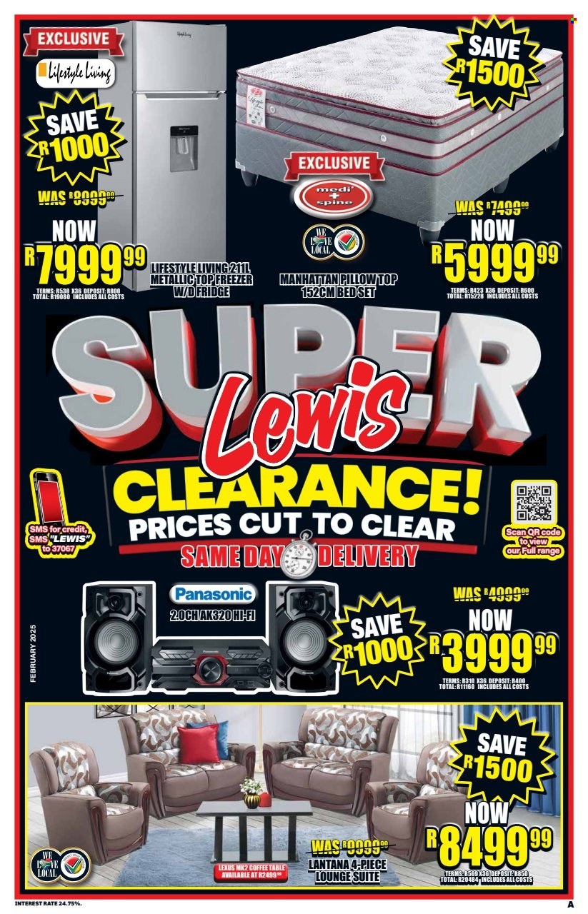 Lewis specials - 24/02/2025 - 13/04/2025. Page 1