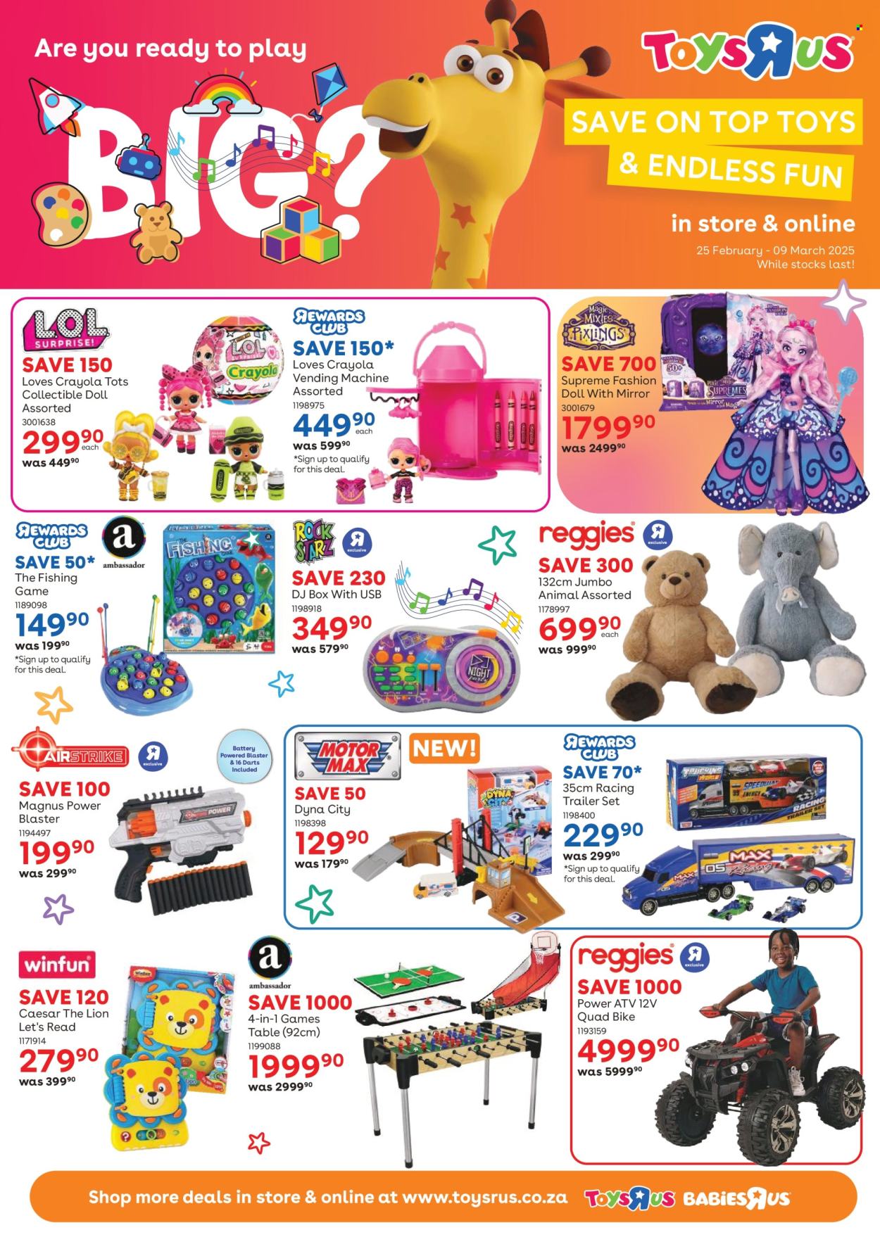 Toys R Us specials - 25/02/2025 - 09/03/2025. Page 1