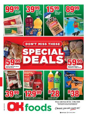 OK Foods catalogue  - 25/02/2025 - 09/03/2025.