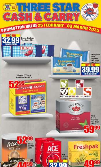 Three Star Cash and Carry catalogue  - 25/02/2025 - 03/03/2025.