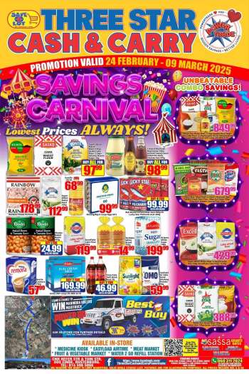 Three Star Cash and Carry catalogue  - 24/02/2025 - 09/03/2025.
