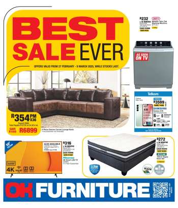 OK Furniture catalogue  - 27/02/2025 - 09/03/2025.