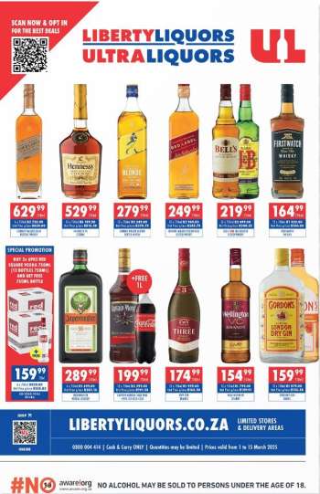 Liberty Liquors catalogue  - 01/03/2025 - 15/03/2025.