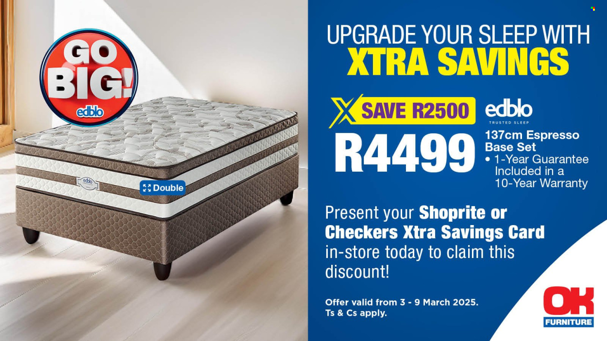 OK Furniture specials - 03/03/2025 - 09/03/2025. Page 1