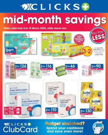 Clicks catalogue  - 06/03/2025 - 19/03/2025.