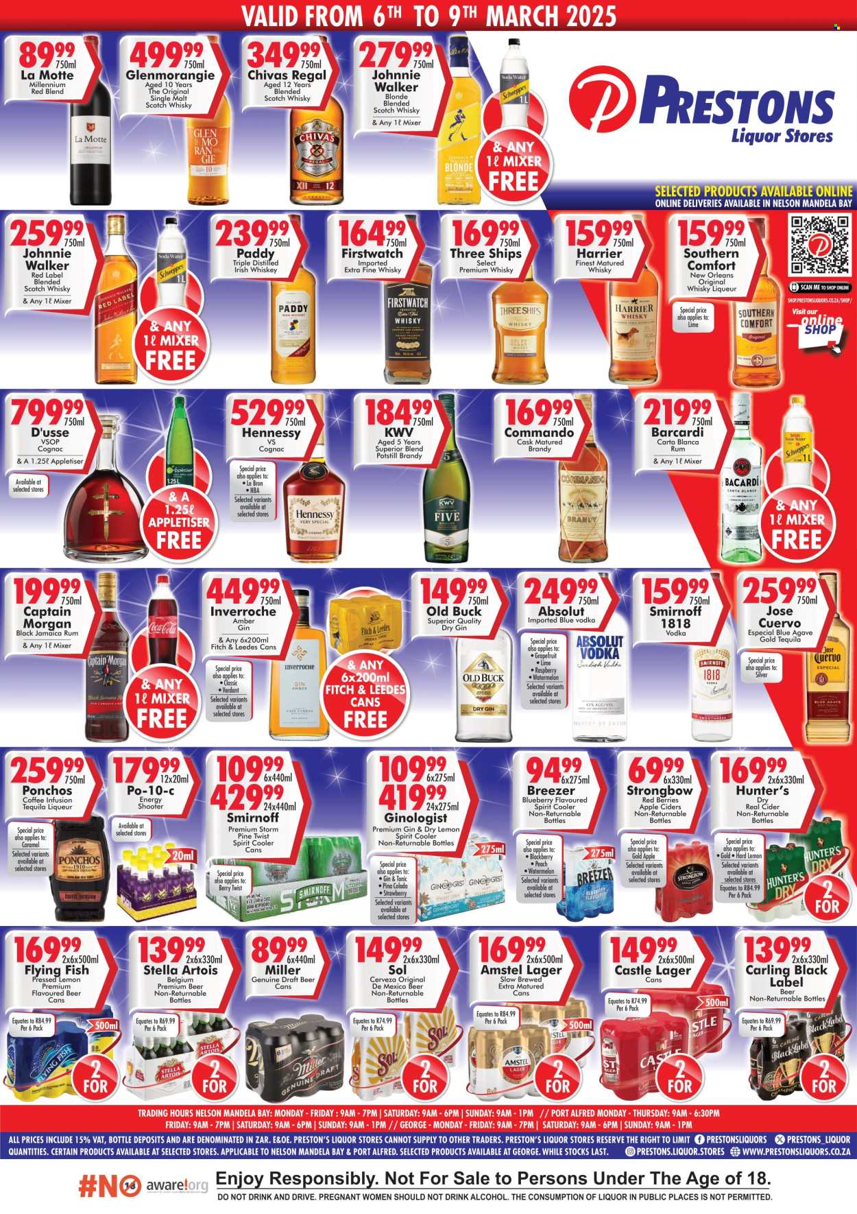 Prestons Liquor Stores specials - 06/03/2025 - 09/03/2025. Page 1