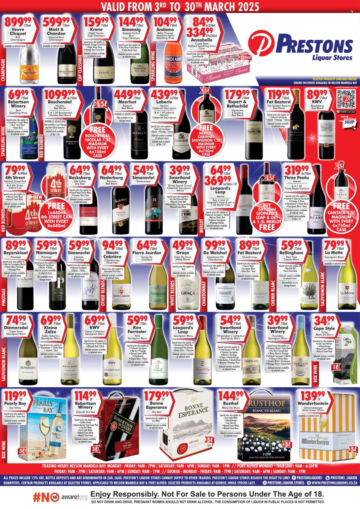 Prestons Liquor Stores specials - 03/03/2025 - 30/03/2025. Page 1