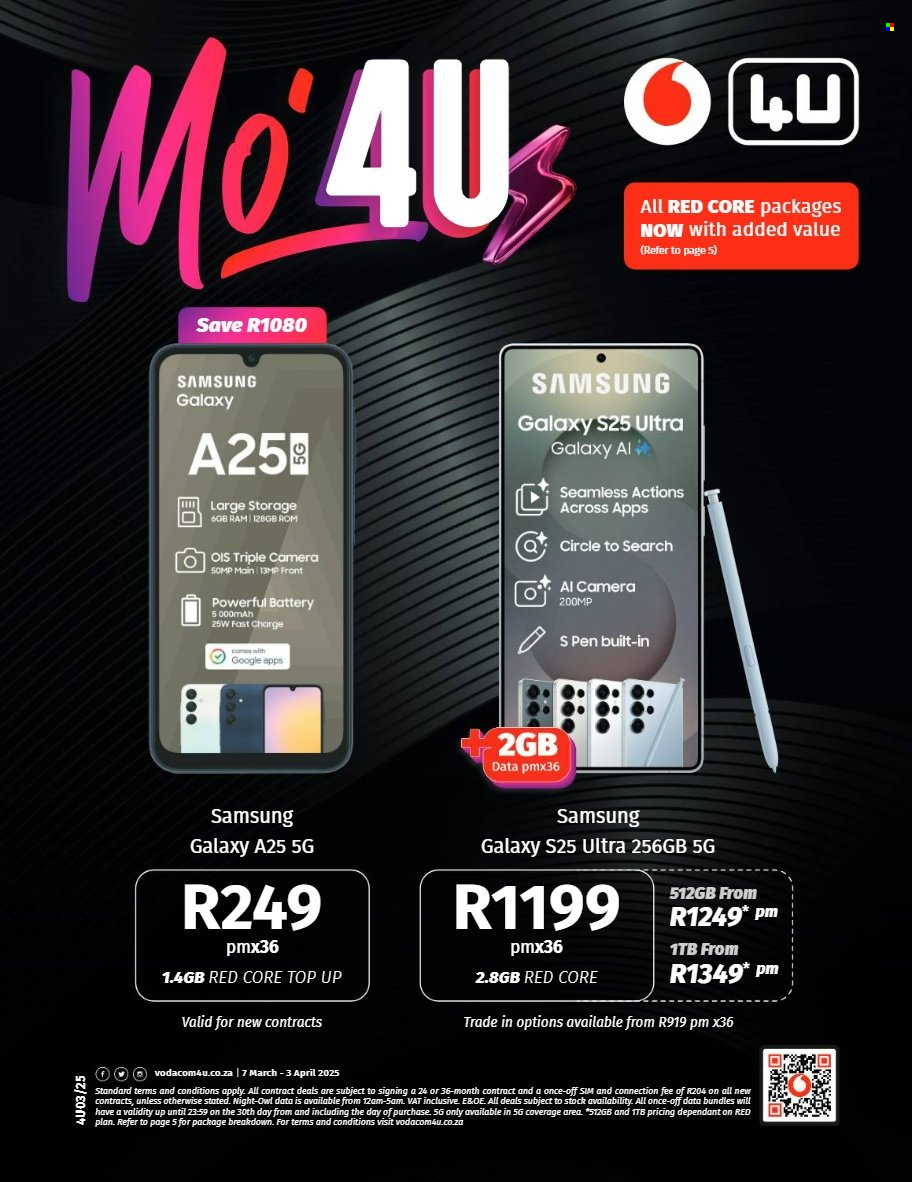 Vodacom specials - 07/03/2025 - 03/04/2025. Page 1