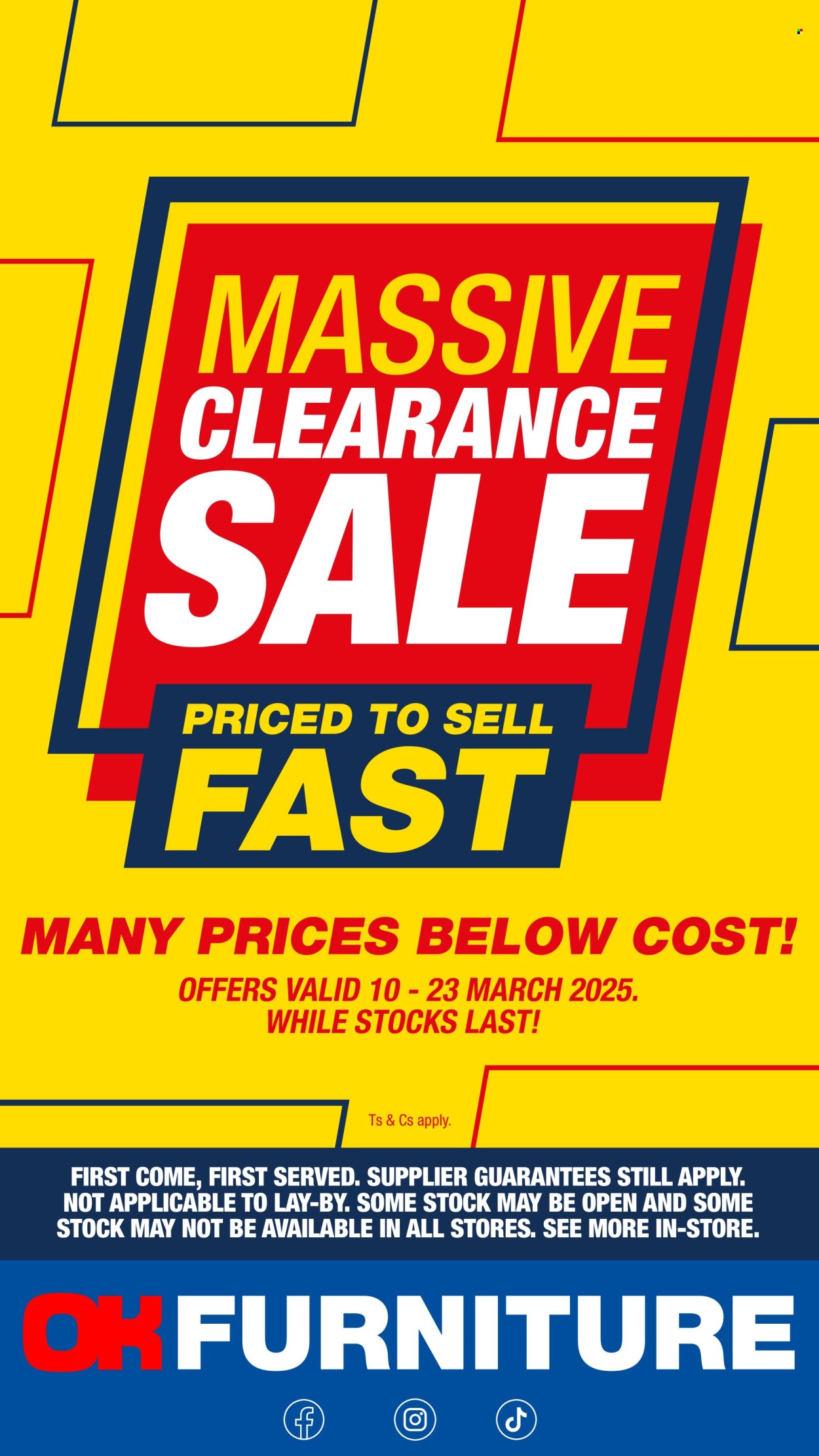 OK Furniture specials - 10/03/2025 - 23/03/2025. Page 1