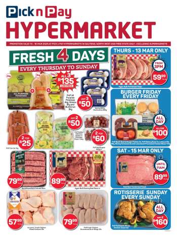 Pick n Pay Hypermarket catalogue  - 13/03/2025 - 16/03/2025.