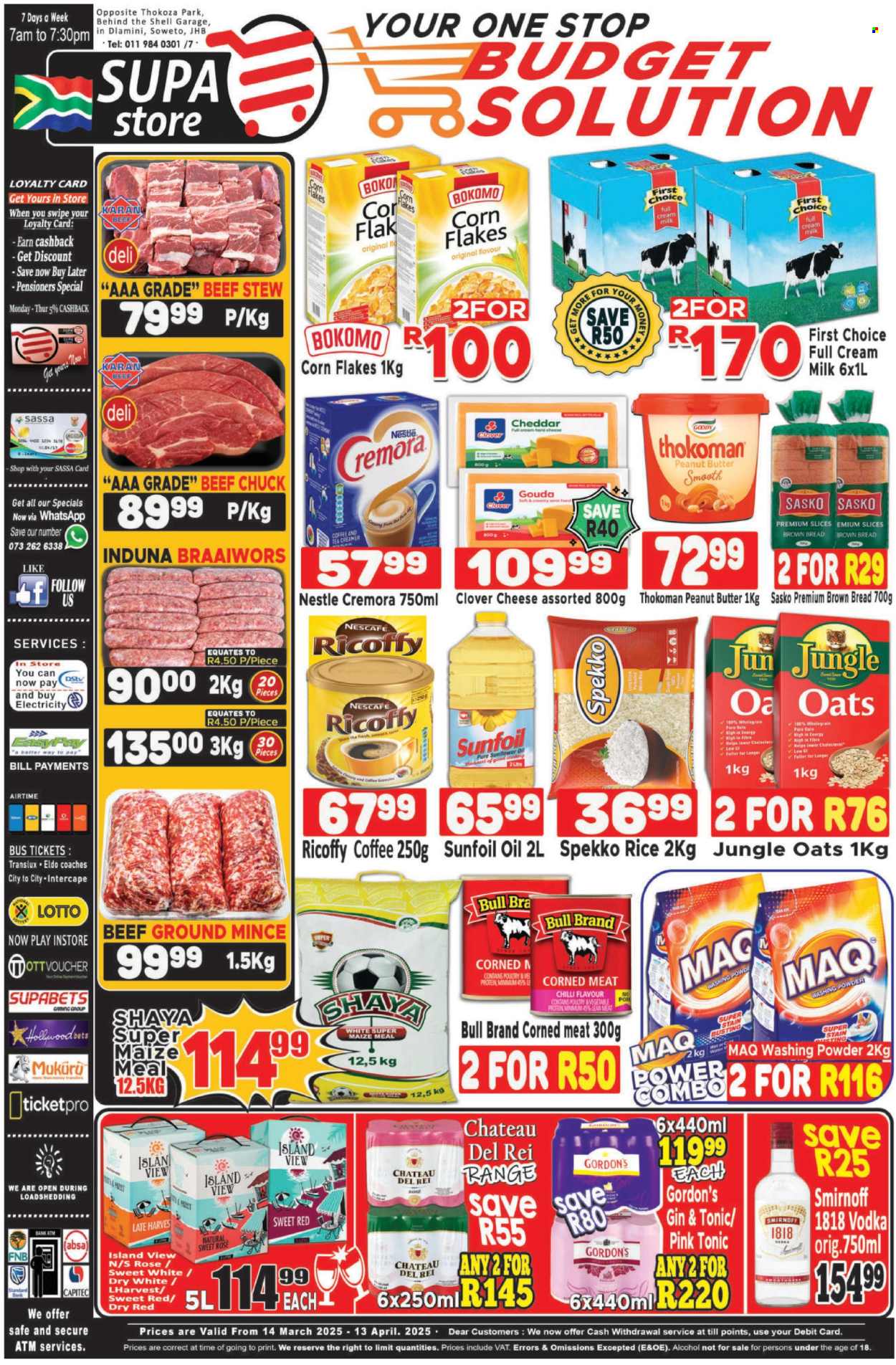 Supa Store specials - 14/03/2025 - 13/04/2025. Page 1