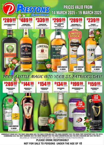 Prestons Liquor Stores catalogue  - 14/03/2025 - 19/03/2025.