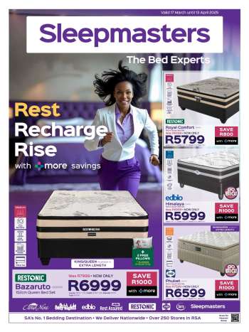 Sleepmasters catalogue  - 17/03/2025 - 13/04/2025.