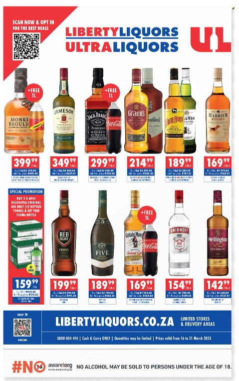 Liberty Liquors specials - 16/03/2025 - 31/03/2025. Page 1