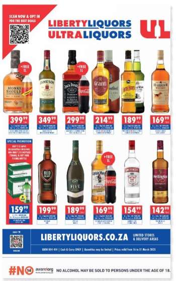 Liberty Liquors catalogue  - 16/03/2025 - 31/03/2025.