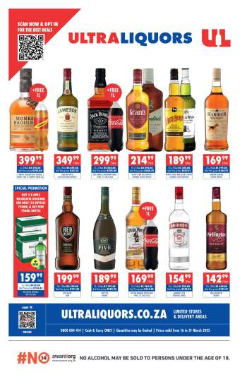 Ultra Liquors catalogue  - 16/03/2025 - 31/03/2025.