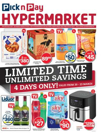Pick n Pay Hypermarket catalogue  - 20/03/2025 - 23/03/2025.