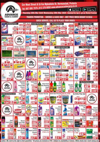 Advance Cash & Carry catalogue  - 20/03/2025 - 29/03/2025.