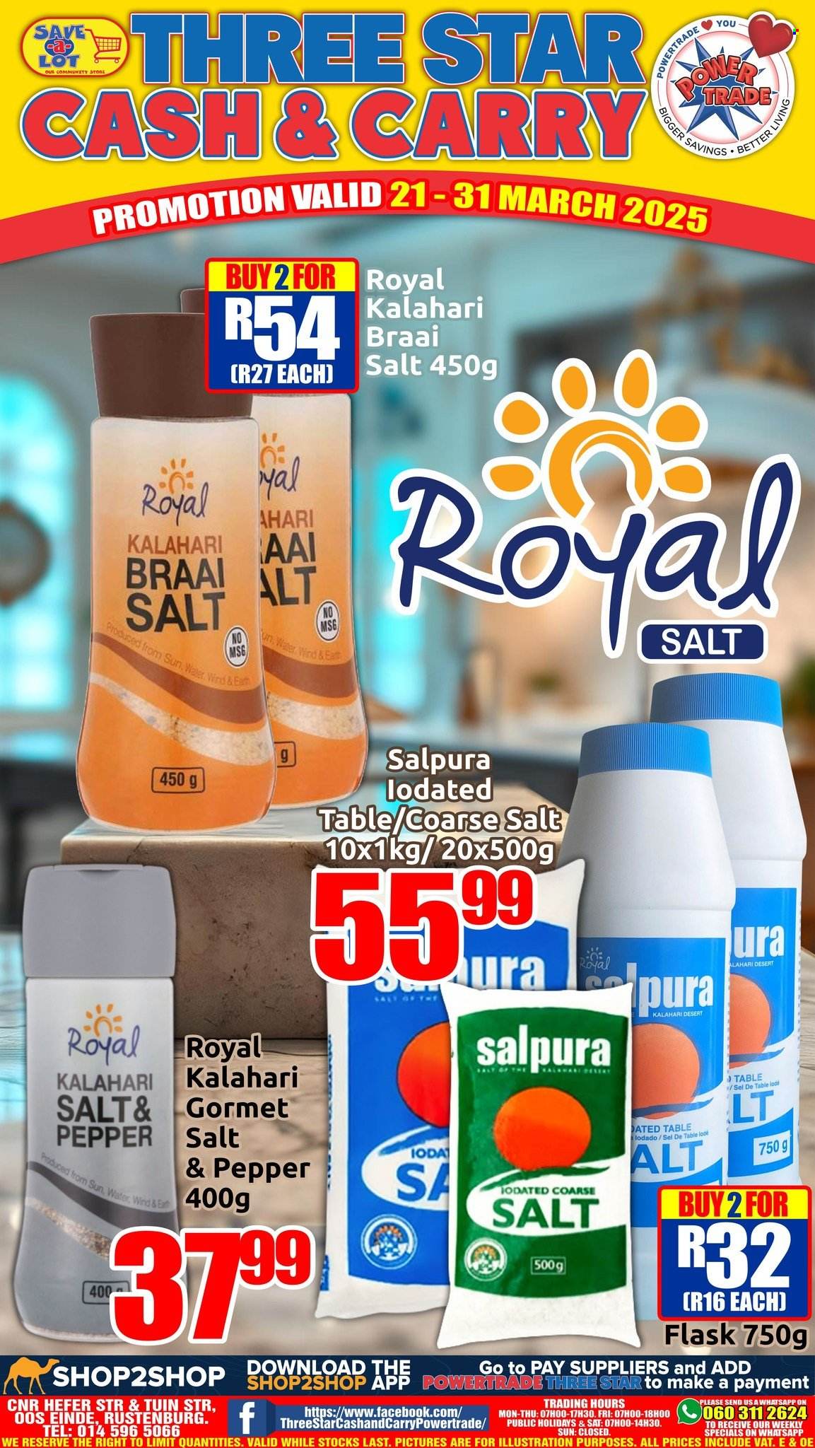 Three Star Cash and Carry specials - 21/03/2025 - 31/03/2025. Page 1