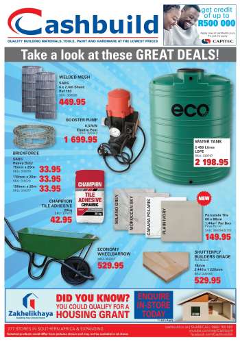 Cashbuild catalogue  - 01/03/2025 - 30/03/2025.