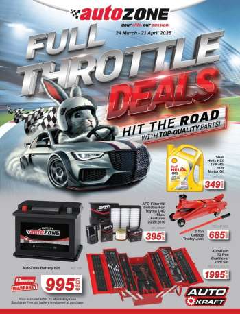 AutoZone catalogue  - 24/03/2025 - 21/04/2025.