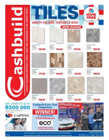 Cashbuild catalogue  - 24/03/2025 - 13/04/2025.