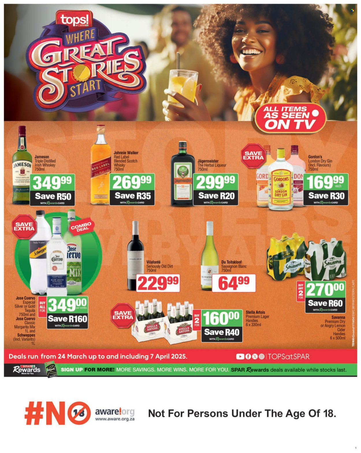 TOPS at SPAR specials - 24/03/2025 - 07/04/2025. Page 1