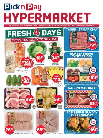 Pick n Pay Hypermarket catalogue  - 27/03/2025 - 30/03/2025.