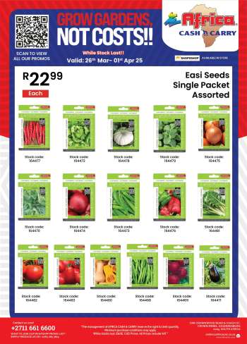 Africa Cash & Carry catalogue  - 26/03/2025 - 01/04/2025.