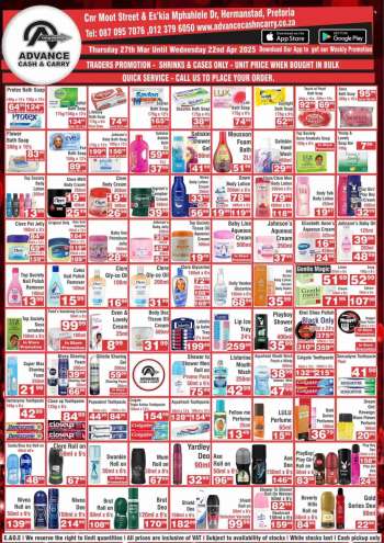 Advance Cash & Carry catalogue  - 27/03/2025 - 22/04/2025.