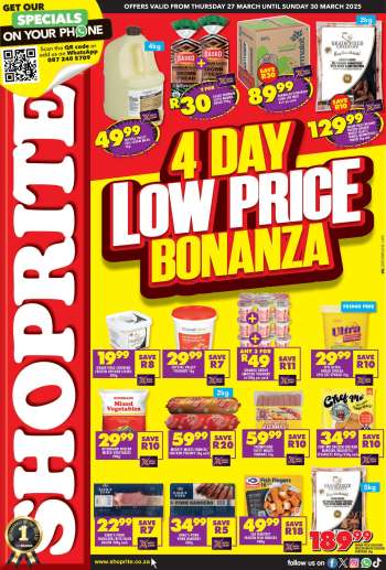 Shoprite catalogue  - 27/03/2025 - 30/03/2025.