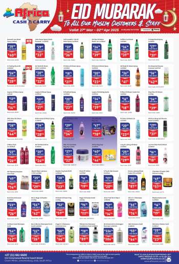 Africa Cash & Carry catalogue  - 27/03/2025 - 02/04/2025.