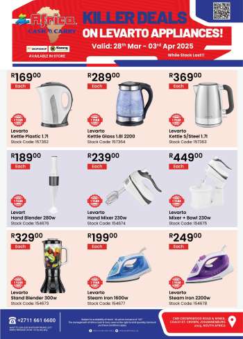 Africa Cash & Carry catalogue  - 28/03/2025 - 03/04/2025.
