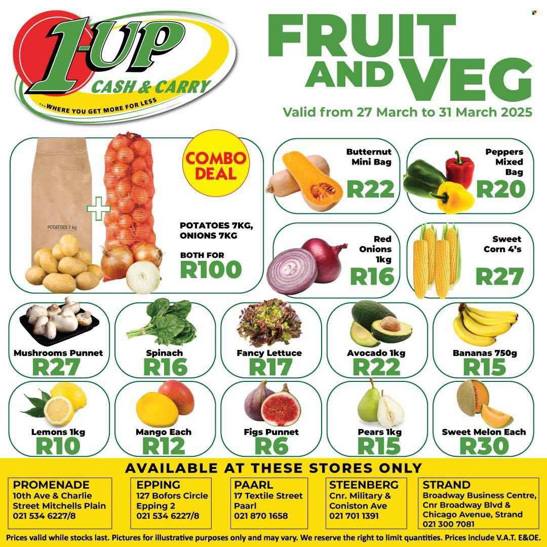 1UP Cash & Carry specials - 27/03/2025 - 31/03/2025. Page 1
