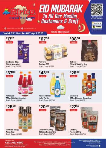 Africa Cash & Carry catalogue  - 29/03/2025 - 04/04/2025.