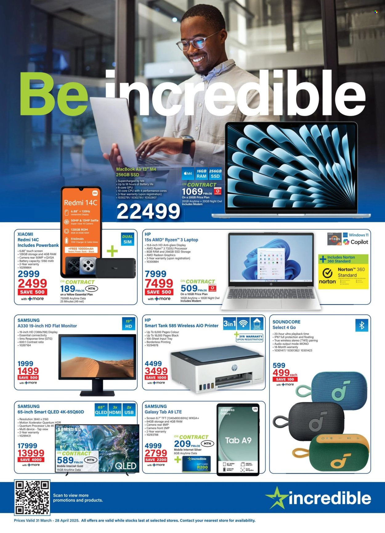 Incredible Connection specials - 31/03/2025 - 28/04/2025. Page 1