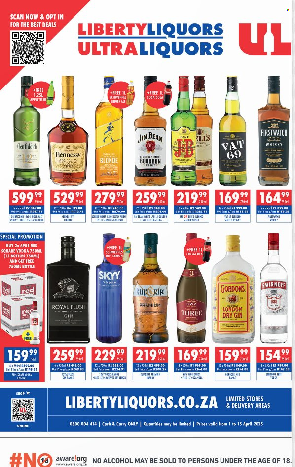 Liberty Liquors specials - 01/04/2025 - 15/04/2025. Page 1