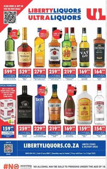 Liberty Liquors catalogue  - 01/04/2025 - 15/04/2025.